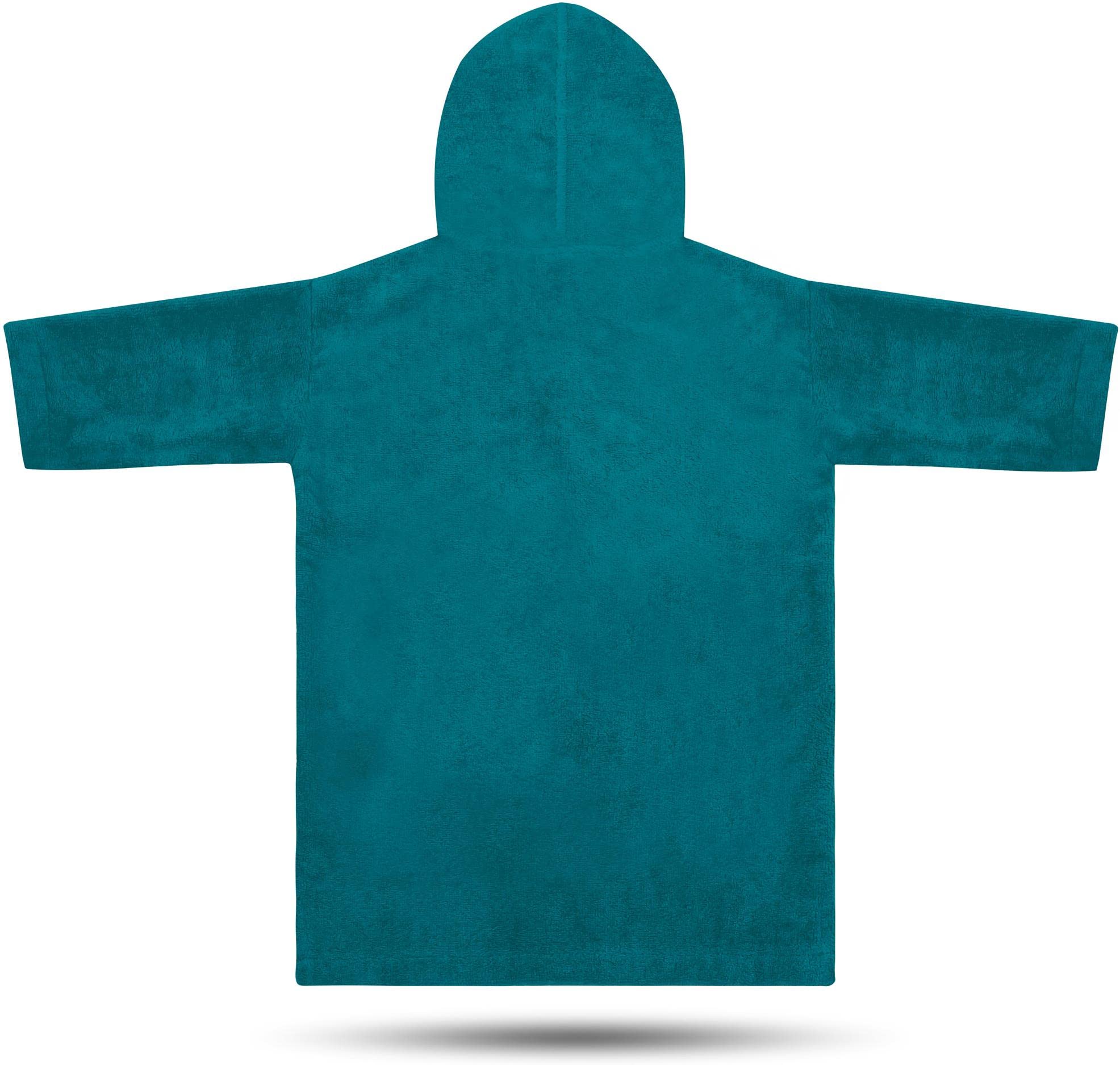 normani Kinder Badeponcho bis 13 Jahren langarm Badehandtuch - Frottee Kapuzenhandtuch Handtuch-Poncho Surferponcho für Jungen und Mädchen