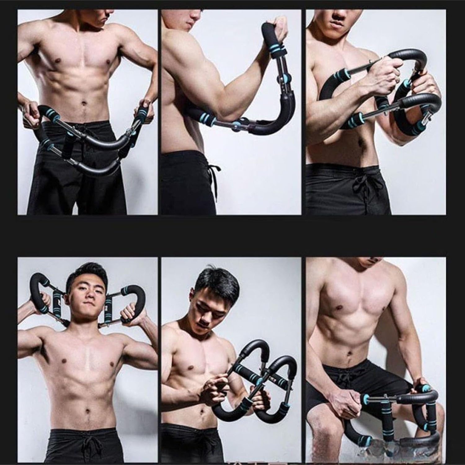 Arm Trainer, Adjustable Chest Workout Equipment Portable Home Exercise Equipment Strengthen Biceps and Forearm Shaping