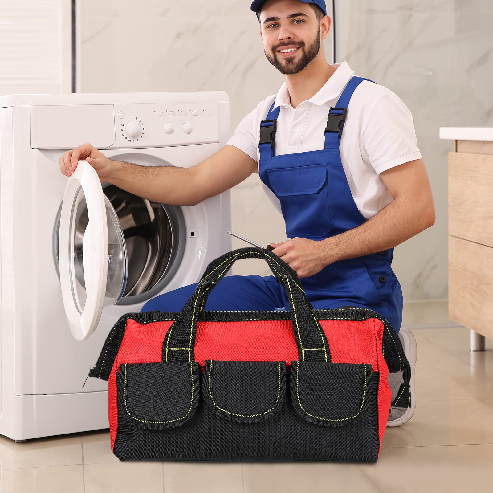 Sanwuta Tool Bags - 3 Pack, Blue, Red, Yellow -7 Sanwuta Tool Bags - 3 Pack, Blue, Red, Yellow -7