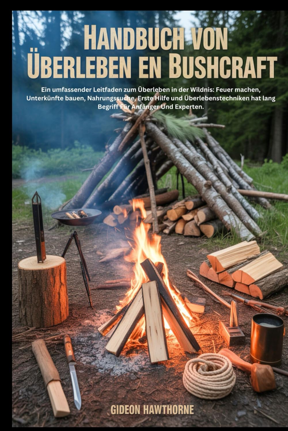 HANDBUCH VON ÜBERLEBEN EN BUSHCRAFT: Ein umfassender Leitfaden zum Überleben in der Wildnis: Feuer machen, Unterkünfte bauen, Nahrungssuche, Erste Hilfe und Überlebenstechniken hat lang Begriff