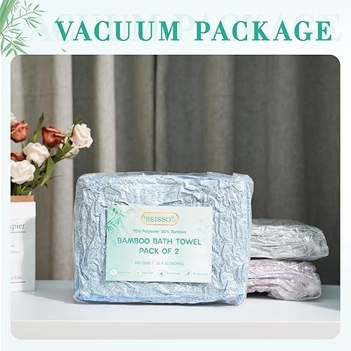Vista 14 de SEISSO Toallas de baño, extra absorbentes y de secado rápido para baño, toalla de baño grande de fibra, súper suave, multiusos, para fitness, spa