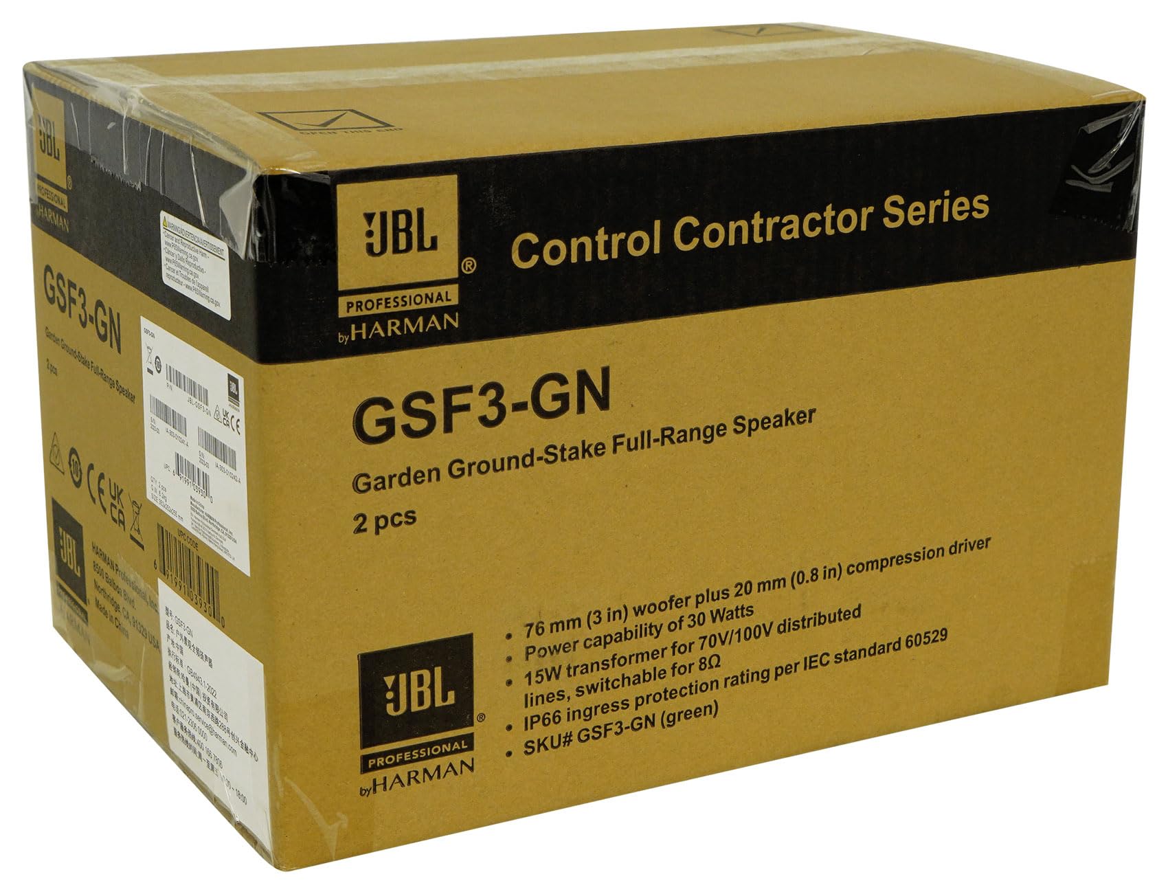 Audiosavings Bundle: (4) Pair JBI GSF3-GN 3