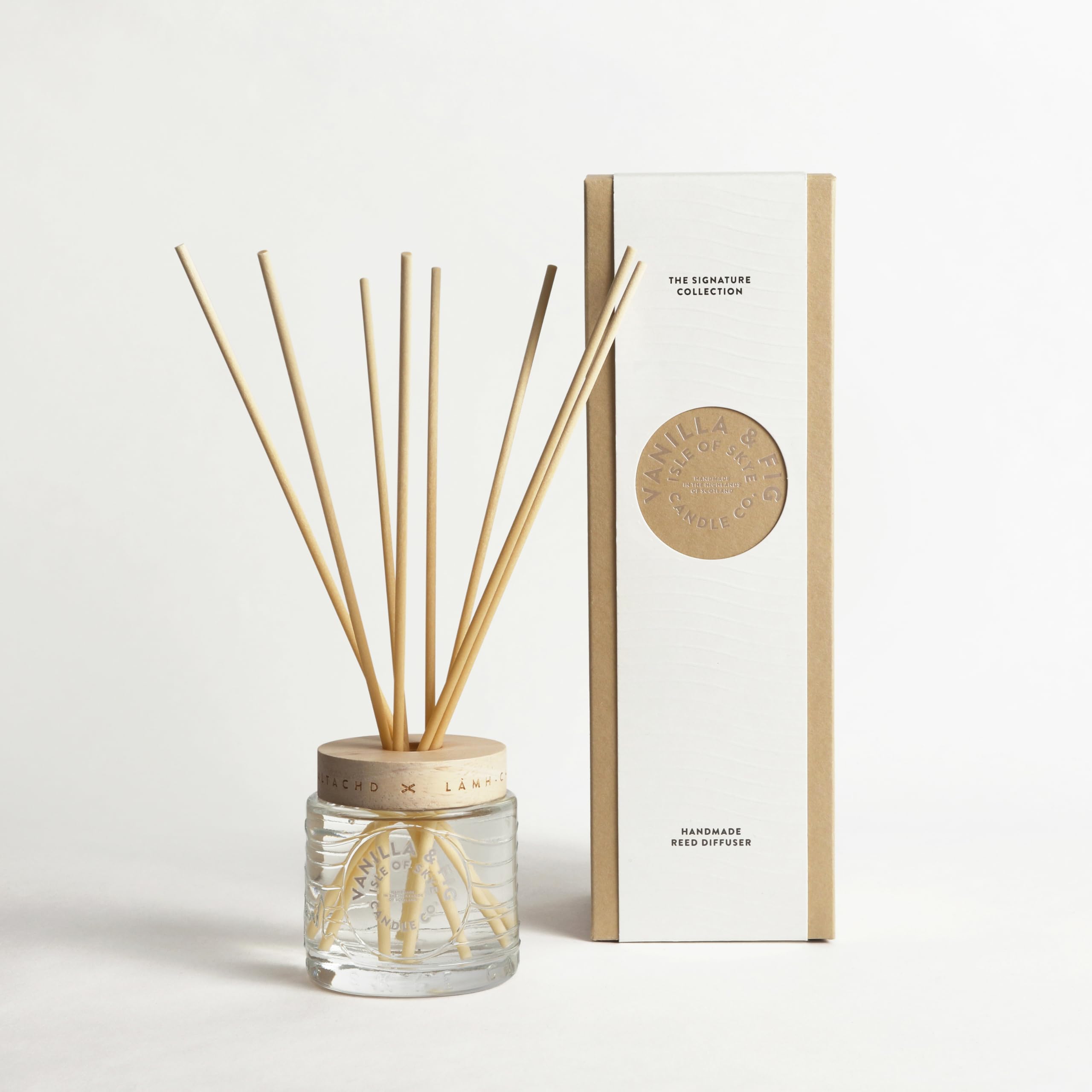 Isle of Skye Diffuseur de Parfum – Vanille et Figue – sûr sans Flamme Les (odorantes mais 10 semaines Environ) Blanc. Boîte de Cadeau.
