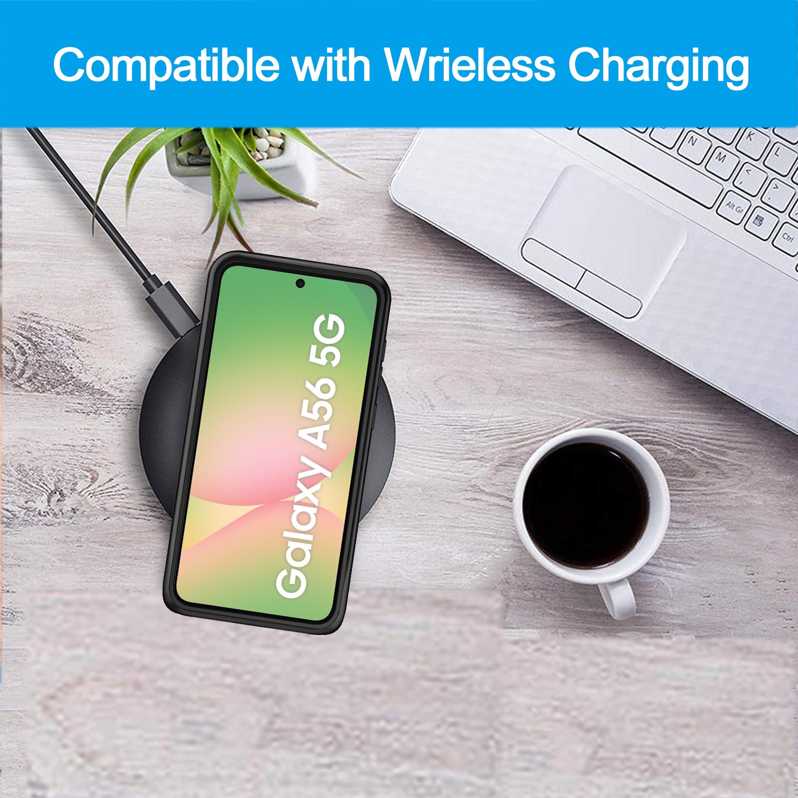 Custodia di alimentazione per Galaxy A36 / A56 - Caricabatterie ricaricabile da 10000 mAh, con custodia per telefono di ricarica della batteria esterna senza fili magnetica