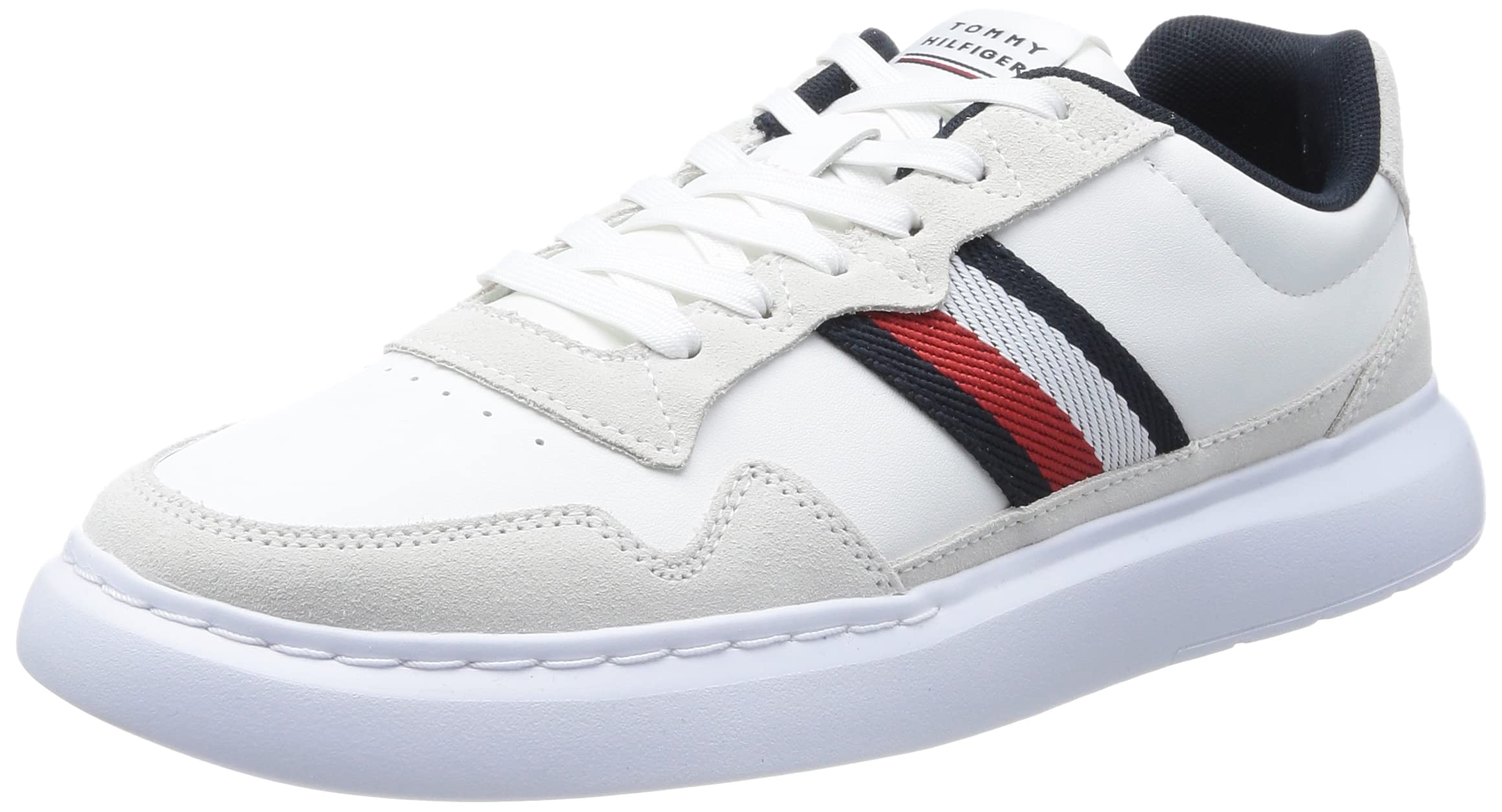Tommy Hilfiger Men's Lightweight Leather Mix Cup Fm0fm04427 Cupsole Sneaker