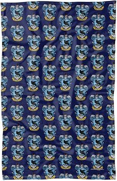 Harry Potter Ravenclaw House Crest Tile Pattern Fleece Blanket 36 x 58,Ravenclaw Crest