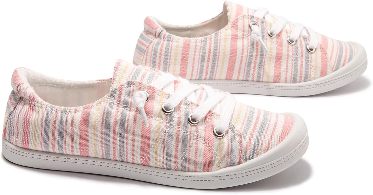 Women's Slip On Canvas Sneaker Low Top Casual Walking Shoes Classic Comfort Flat Fashion Sneakers - Image 5