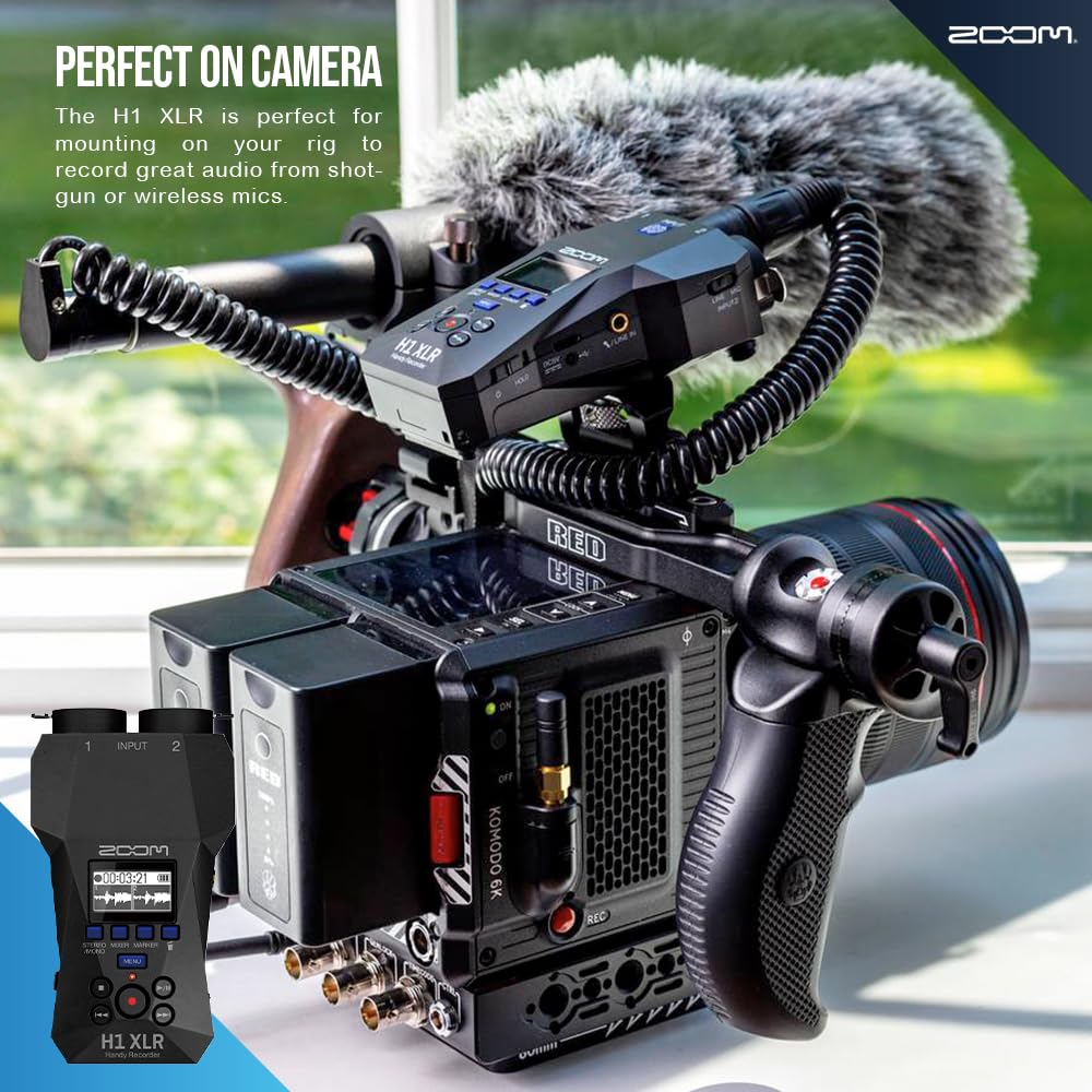Amazon | Zoom H1 XLR ハンディレコーダー、32ビットフロート、2 XLR