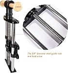 O'SKOOL 9 Inch Quick Release Workbench Front Vise for Woodworking, Heavy Duty Cast Iron Bench Vise with Beechwood Handle