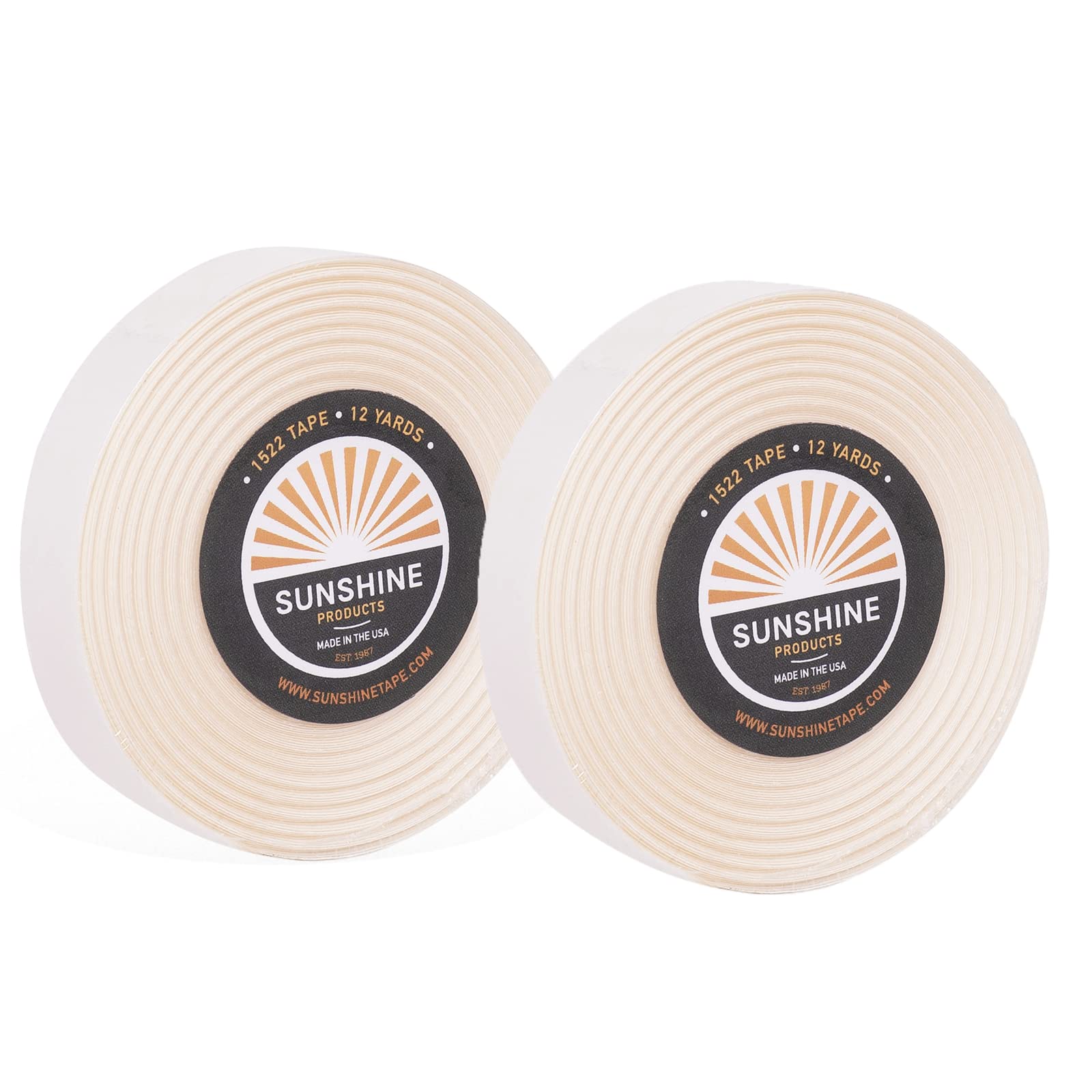 Premium 1522 3m Wig Tape Roll | | 1/2" x 12 Yards | Made in USA | 2 Pack | Doublesided Hair Replacement Adhesive | Transparent Toupee Tape