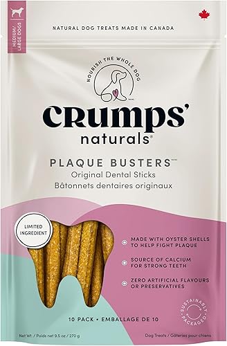 Crumps' Naturals Original Plaque Busters, paquete de 10 unidades de 7 pulgadas (embalaje del producto puede variar)