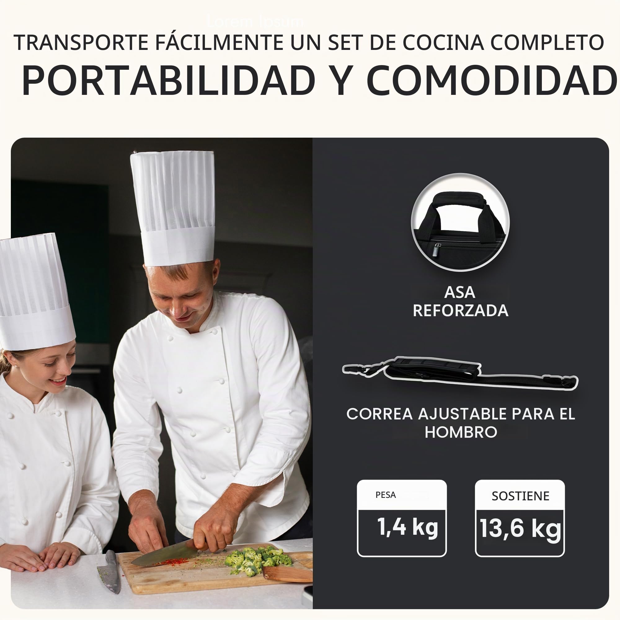Estuche para Cuchillos para Cocineros Profesionales - 28 Bolsillos para Cuchillos y Utensilios de Cocina - Nailon balístico Duradero, herrajes de Acero Inoxidable Negro, Soporte para Tarjetas de
