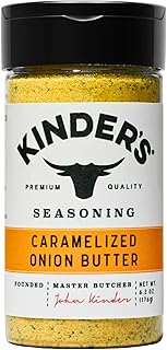 Kindrs Caramelized Onion Butter Seasoning Blend, 6.2 oz Shaker — Savory Steak Seasoning, Dry Rub & Grilling Spice for Burgers, Chicken, Vegetables, Potatoes and Pasta