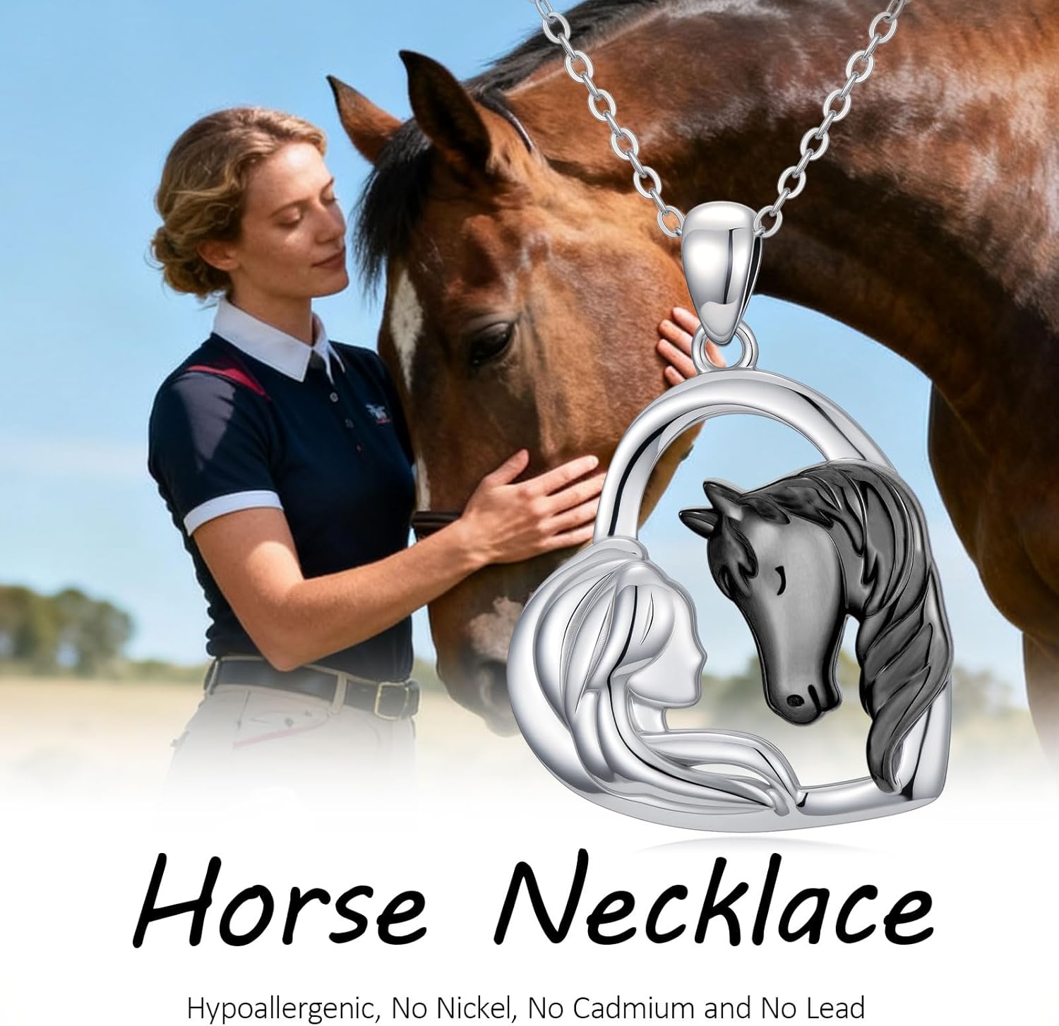 Animal Necklace for Women 925 Sterling Silver Horse/Duck/Polar Bear/Penguin/Snowman/Bee/Hummingbird/Unicorn Pendant Necklace Jewelry Gifts for Animal Lover - Image 7