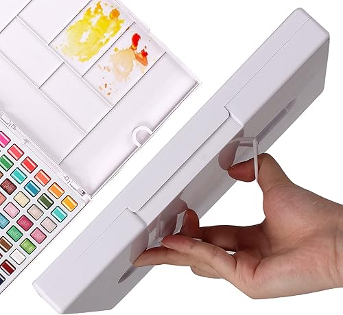 Miniatura 6 de Juego de 120 pinturas de acuarela de alta calidad en caja portátil con envoltura de regalo para artistas adultos con paleta que incluye 12 colores