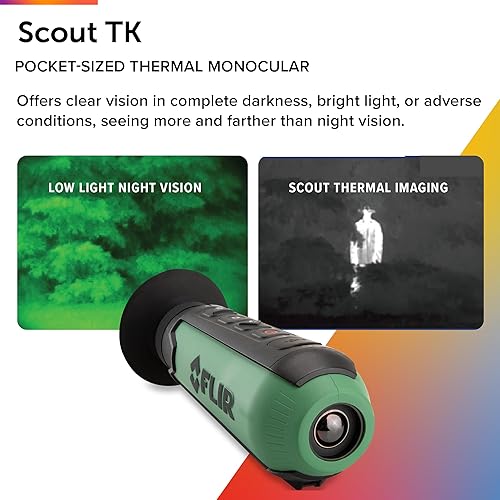 Miniatura 7 de FLIR Scout TKx - Compact InfraredThermal Imaging Monocular for Wildlife Viewing, Hunting & Outdoor & Walker's Razor Slim Electronic Shooting Earmuffs