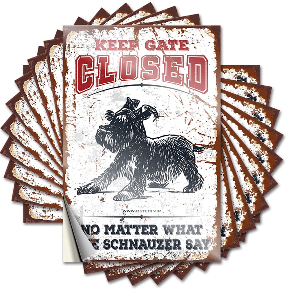Bumper Autumn Boys Helmet Keep Gate Closed No Matter What The Schnauzer Say - No Residue Decals for Silicone(6X9CM)