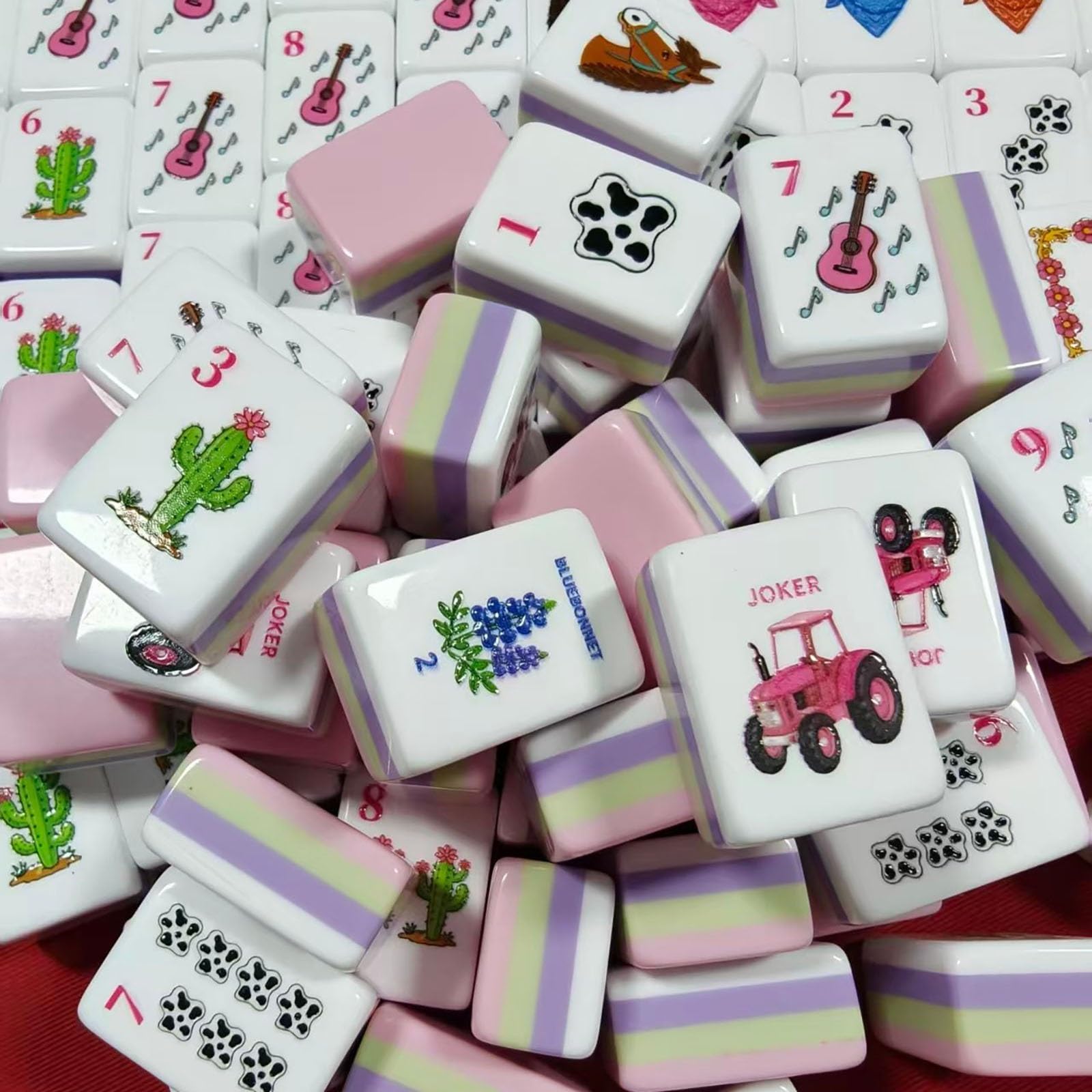 Set Mahjong occidentale, Set di tessere Mahjong americano