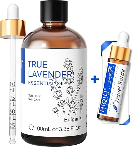 Aceite de lavanda puro para el crecimiento del cabello de la piel, aceite esencial de lavanda natural puro para músculos difusores, 100 mL