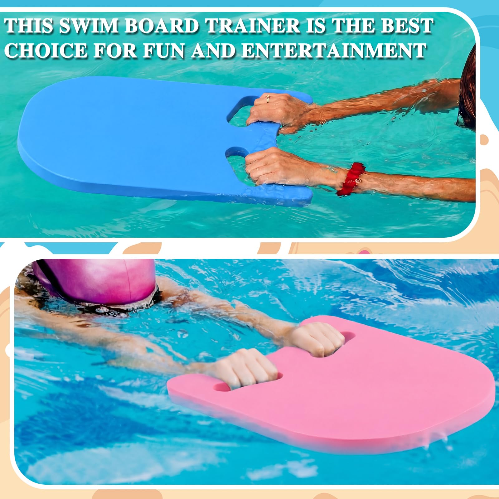 Tabla de entrenamiento de natación para adultos y niños, equipo de flotación de ayuda de verano, tabla de natación de espuma EVA para agua, niña y niño