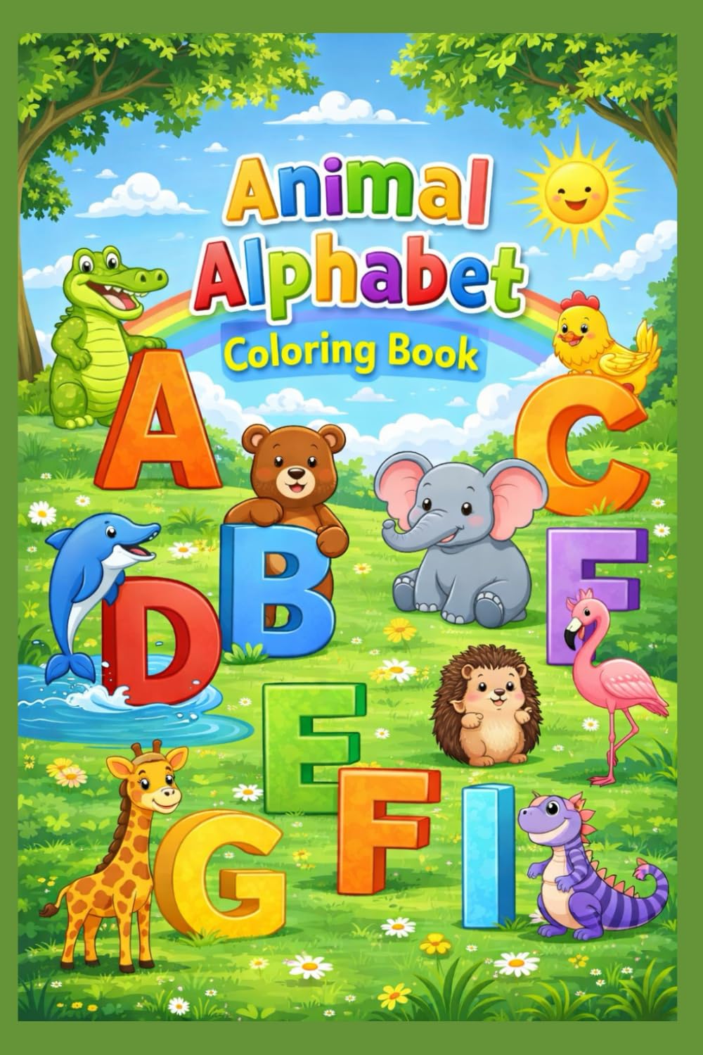 Animal Alphabet Activity Coloring Book for Kids | ABC Animals Coloring Pages: Learn Letters A–Z | Kindergarten Printable Activity Book