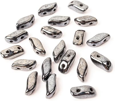 StormDuo Beads - Jet Hematite | Pack of 80