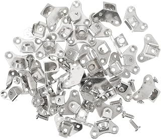 Removable Corner Brace,Butterfly Shape Support Connector Bracket Alternative to Right-Angle L Shape Corner Brace, Electroplating Process Corner Code Metal Brackets for Wood, Furniture (20pcs)