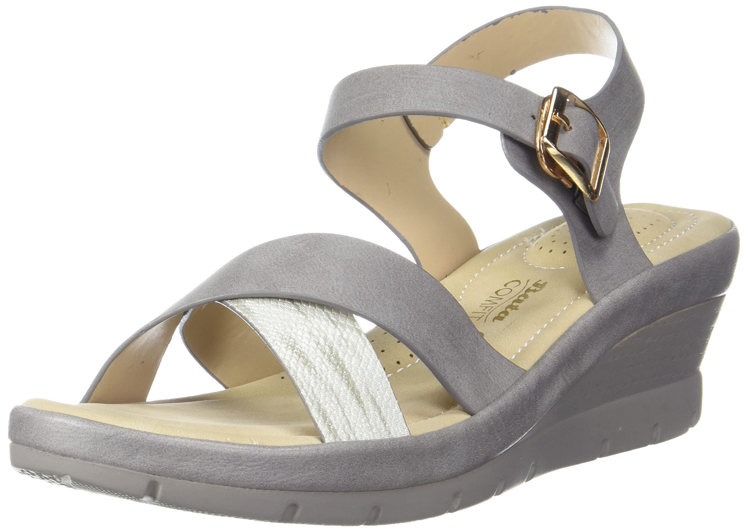 Bata womens CORNELIA Grey Heeled Sandal - 5 UK (6612079) (B091TKSRLD) Amazon Price History, Amazon Price Tracker