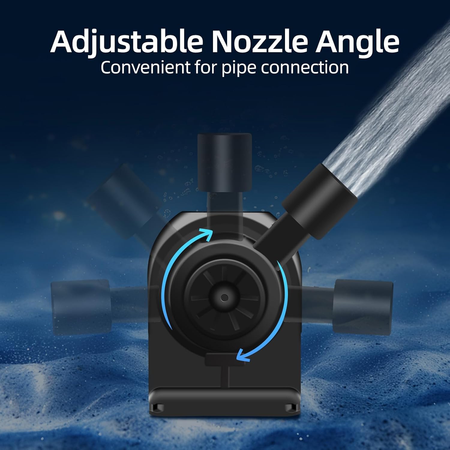 AP1200 AC120V Commercial Large Flow Ice Maker Water Pump for HZB-30F, HZB-38F, HZB-32, HZB-45, HZB-65, HZB-90, HZB-120, HZB-160, Small-sized Circulating Submersible Water Pump, 60Hz 0.13A, Hmax: 0.8m