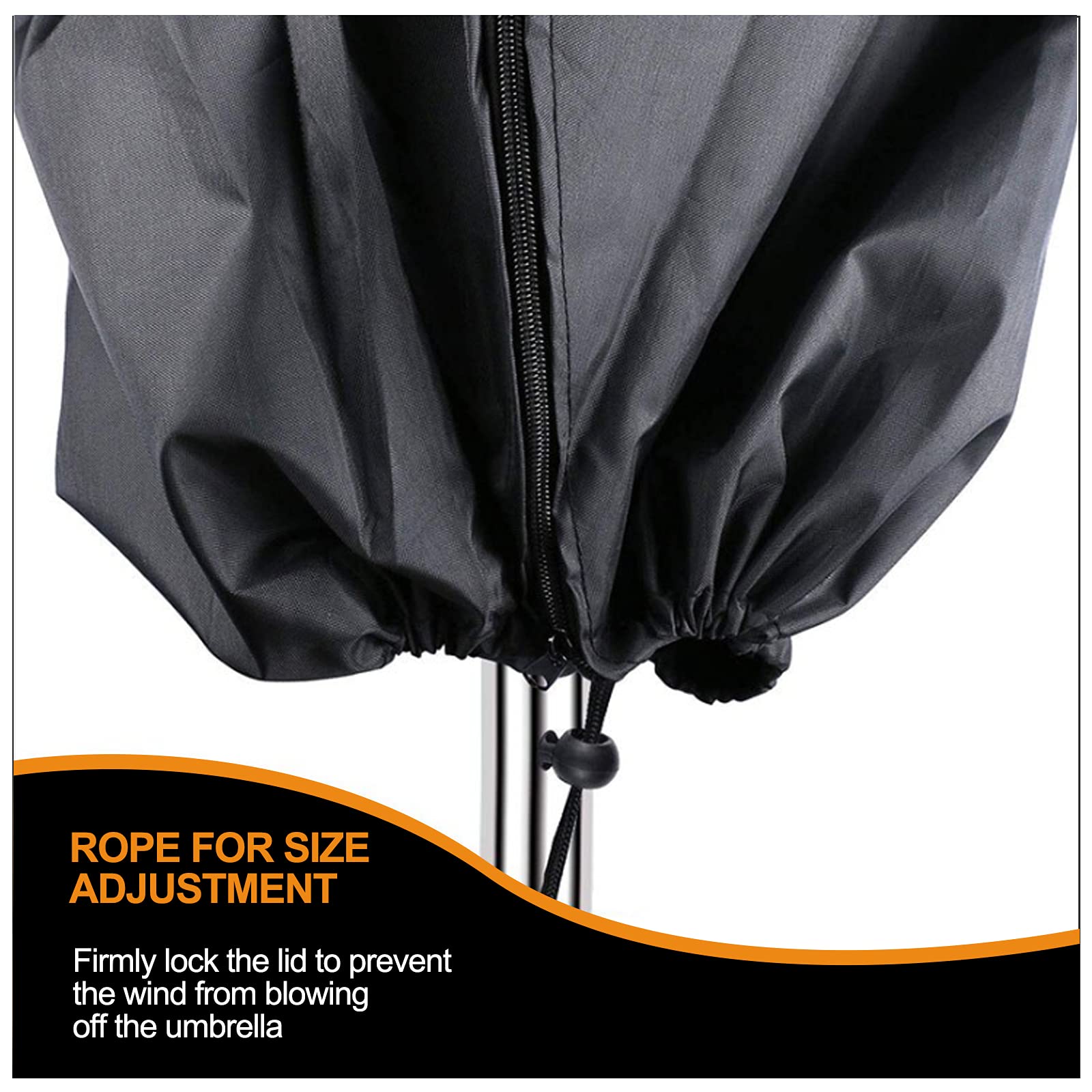 Housse De Protection Pour Parasol 420D Oxford - Imperméable Anti-UV Pour Diamètre 2-4m