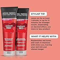Vista 3 de John Frieda Radiant Red, Red Boosting Shampoo, Enhances and Protects Red Tones with Pomegranate Extract and Vitamin E for Natural or Color-Treated