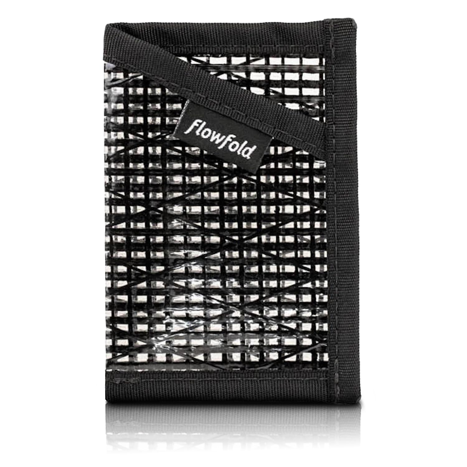 Flowfold Recycled Sailcloth Minimalist Card Holder Wallet | Slim and Durable with Cash pocket and Credit Card Slot | Minimalist Wallet Made in USA