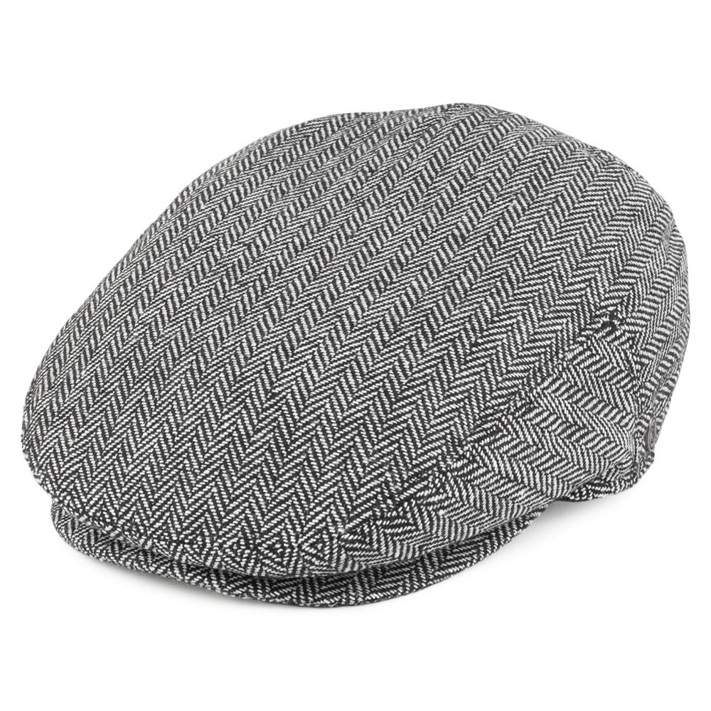 Jaxon & James Herringbone Flat Cap - Grey - Medium
