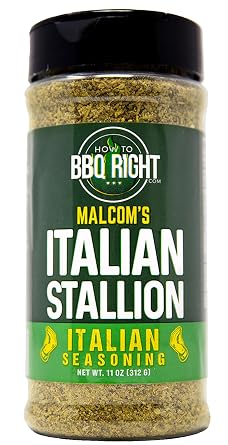 Malcoms Seasonings Italian Stallion Herb and Spice Blend Mix, Seasoning Powder, 11 oz Shaker