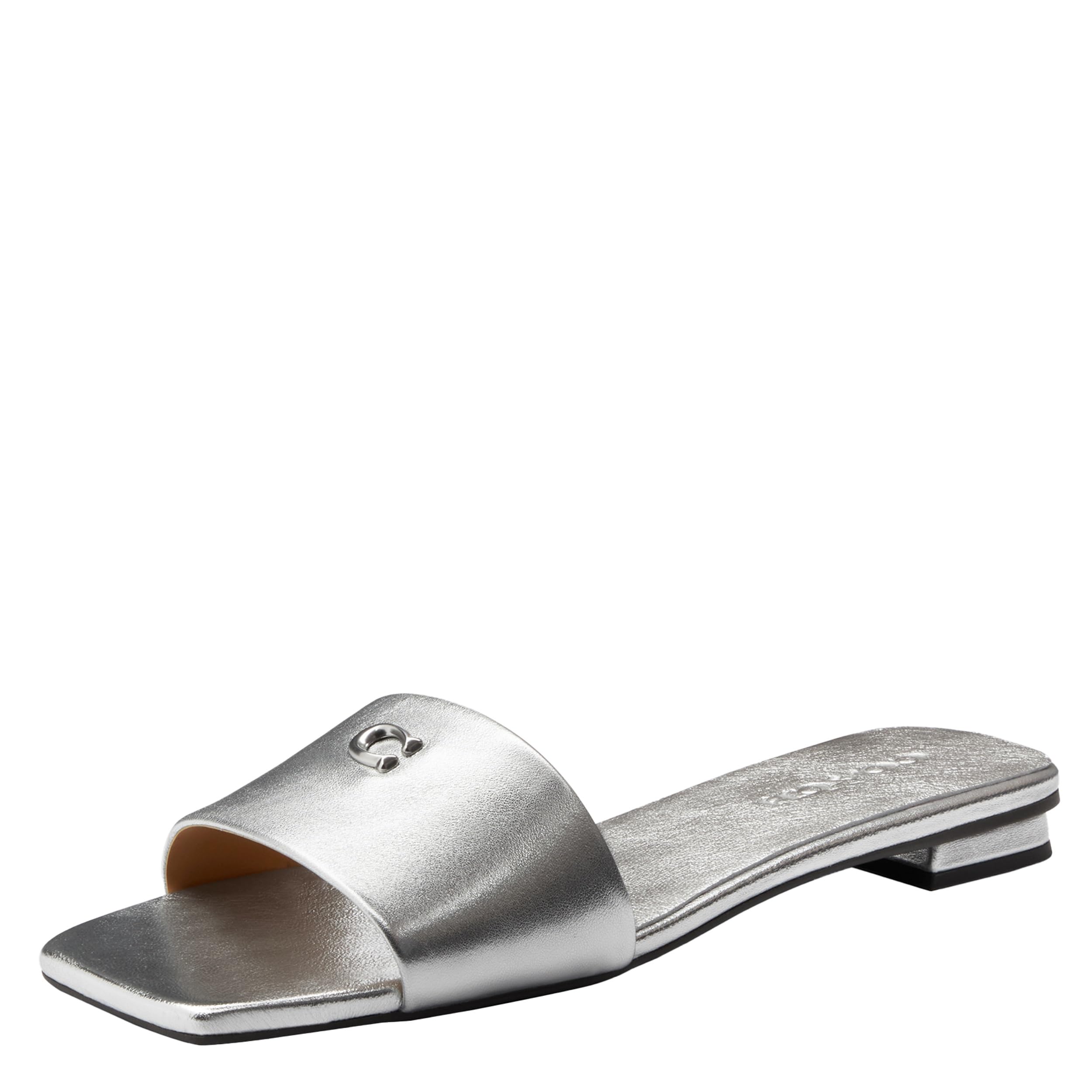 COACH Women's Sculpted C Flat Sandal