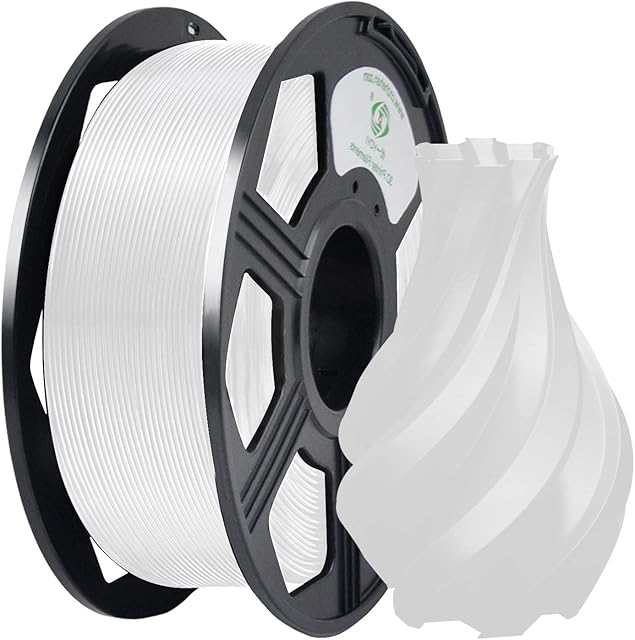 YOYI YOYI PLA 3D Printer Filament, PLA Filament 1.75mm Dimensional Accuracy +/- 0.03mm, 1kg Spool (2.3lbs), PLA White