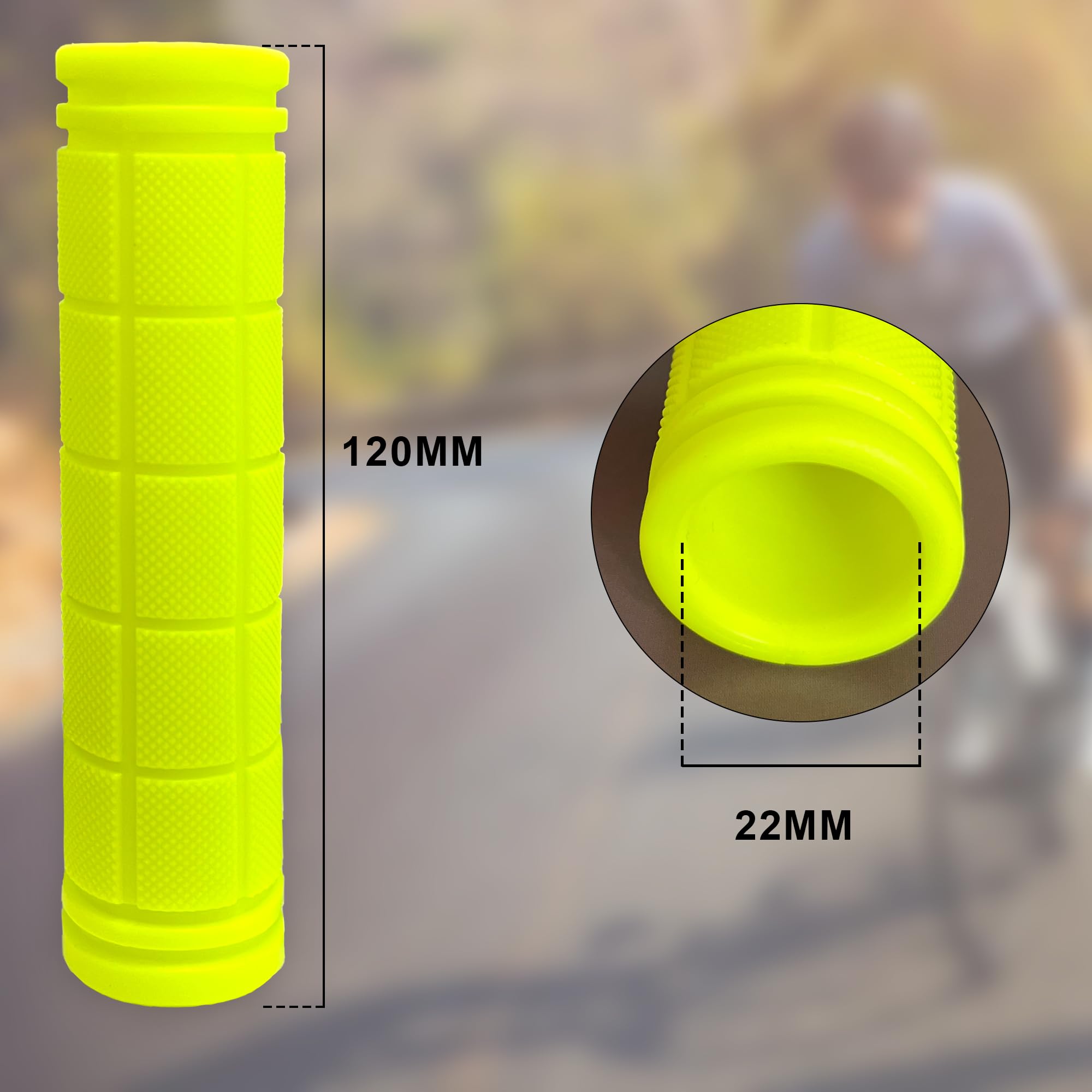 Ergonomiczne uchwyty rowerowe, wykonane z miękkiej gumy, antypoślizgowe uchwyty na kierownicę, rower wyścigowy, MTB, BMX, rower górski, trekking, rower elektryczny 120 mm