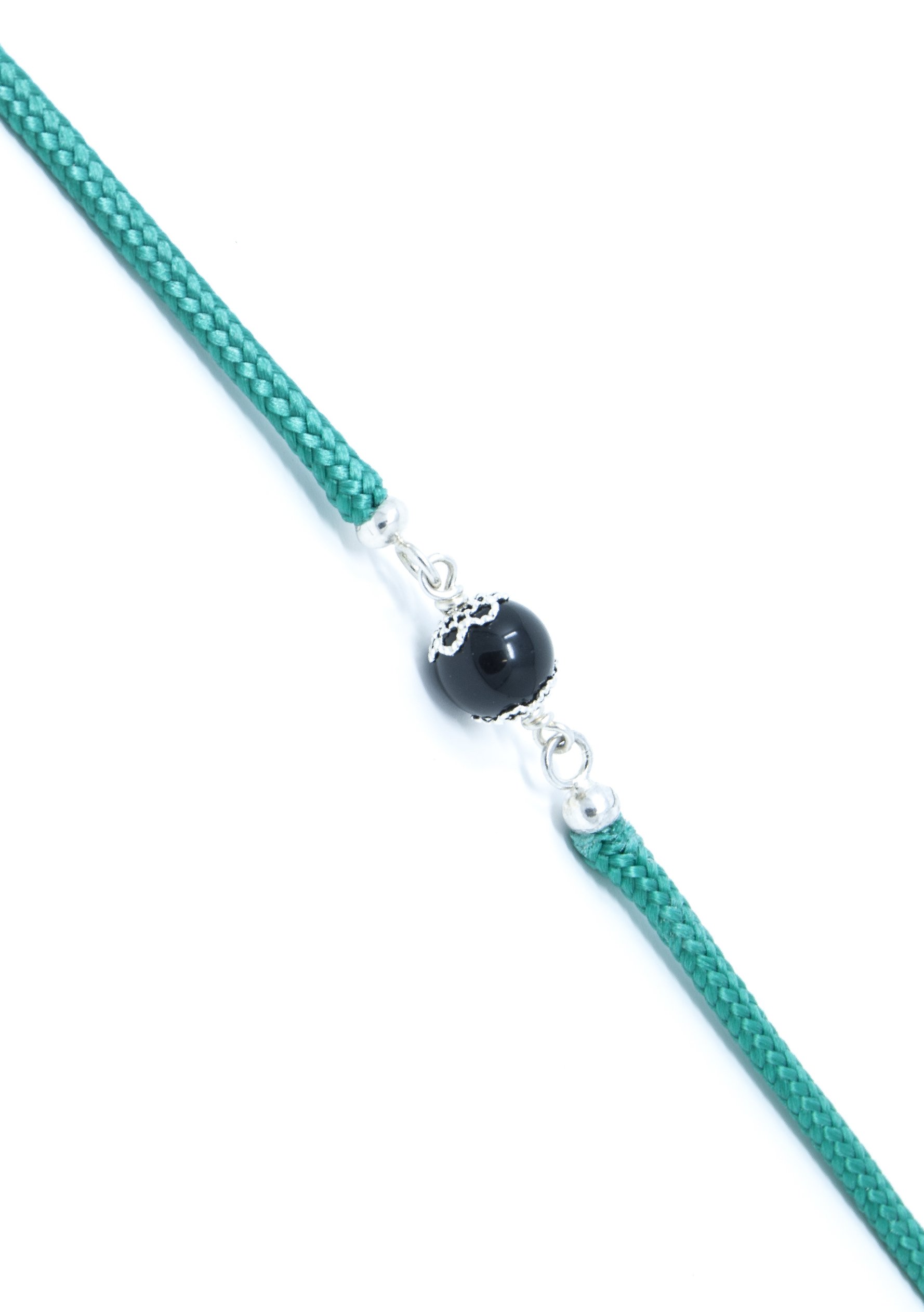 Bracciale Verde Su Coccu Argento