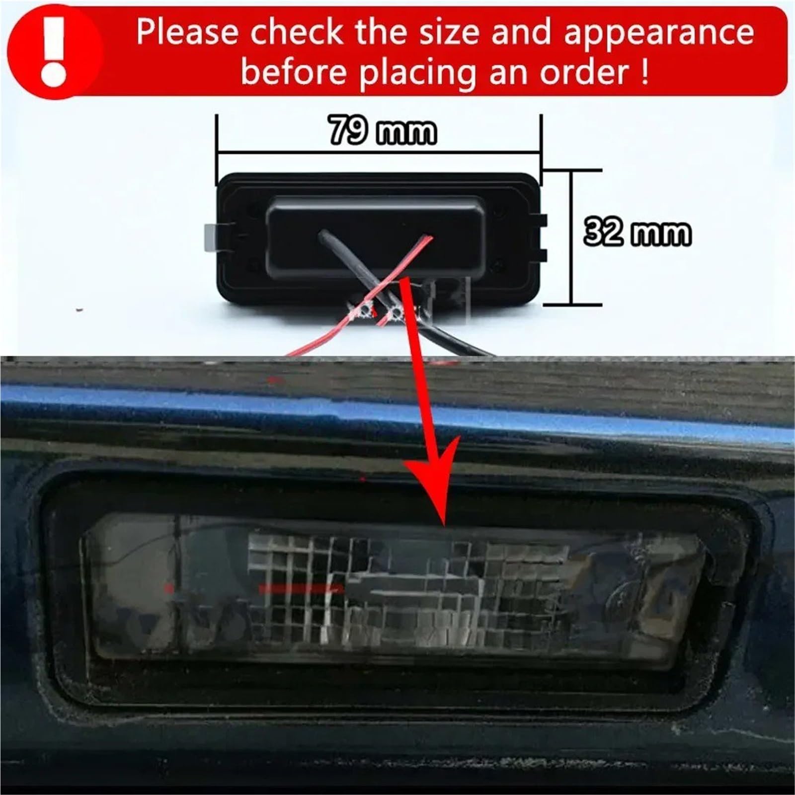Cámara Visión Trasera para VW para Golf MK6 MK7 para Passat CC 2008~2020 AHD 1920x1080P Vista Trasera De Coche Soporte Cámara Respaldo Luz Matrícula(AI Obstacle Warning)