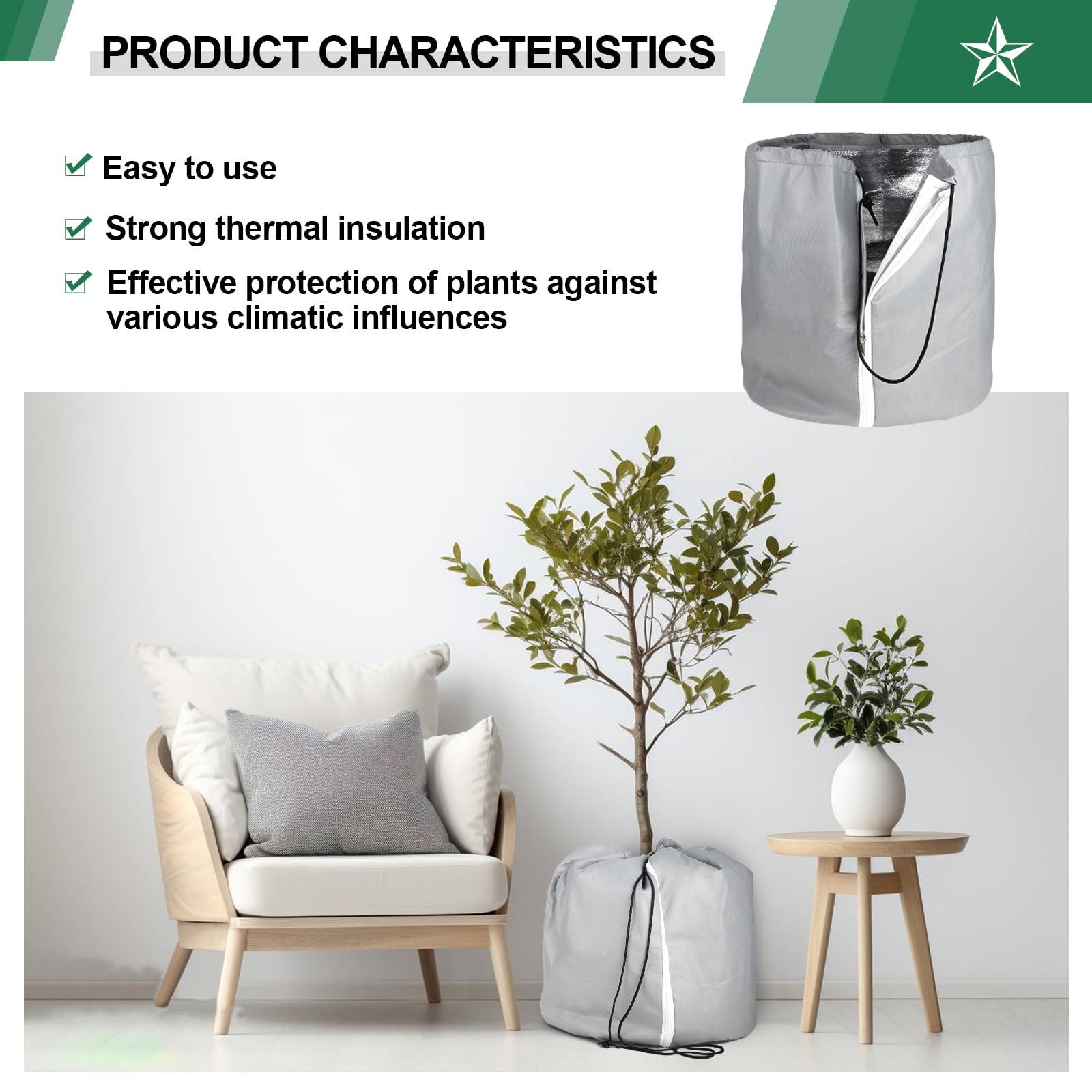 CPROSP 2 PCS Protezione Termica per Vaso 70 x 65 cm, Borsa di Protezione