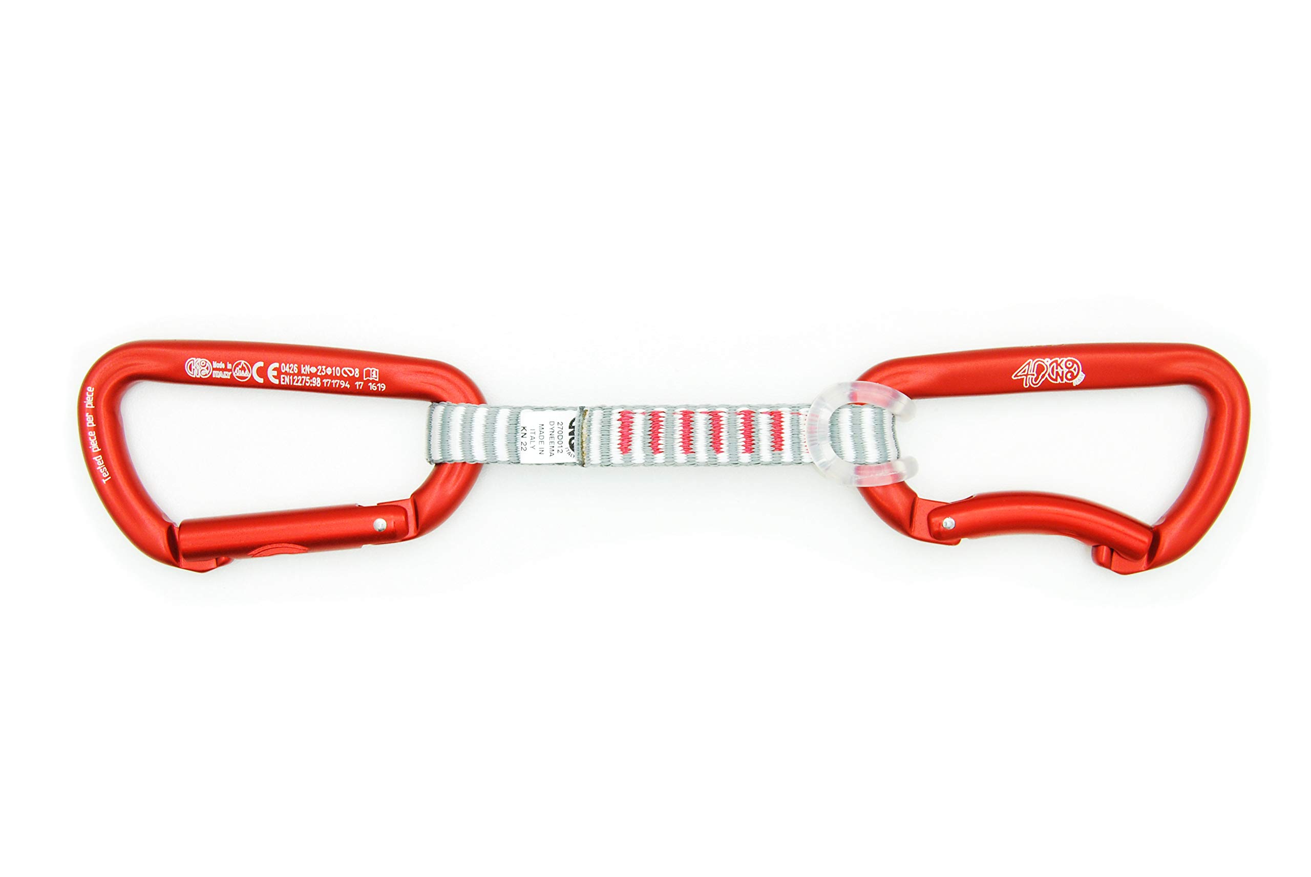 Kong Trapper Anniversary, Set 5 Rinvii da Arrampicata in Alluminio, Moschettoni Keylock, Multicolore, 115g, per Falesia e Palestra, Made in Italy, EN 12275