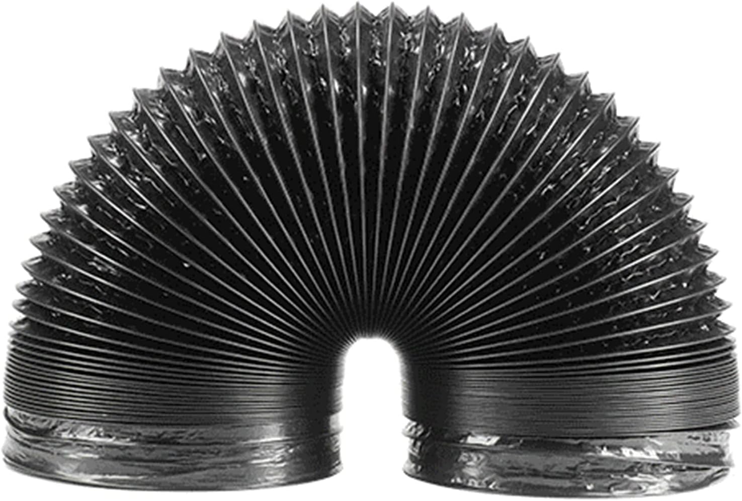 Flexible Aluminum Air Ducting, Heavy-Duty Black Dryer Vent Hose for HVAC Ventilation for Kitchens,Grow Tent,Green Houses Duct Fan Systems,170mm2M