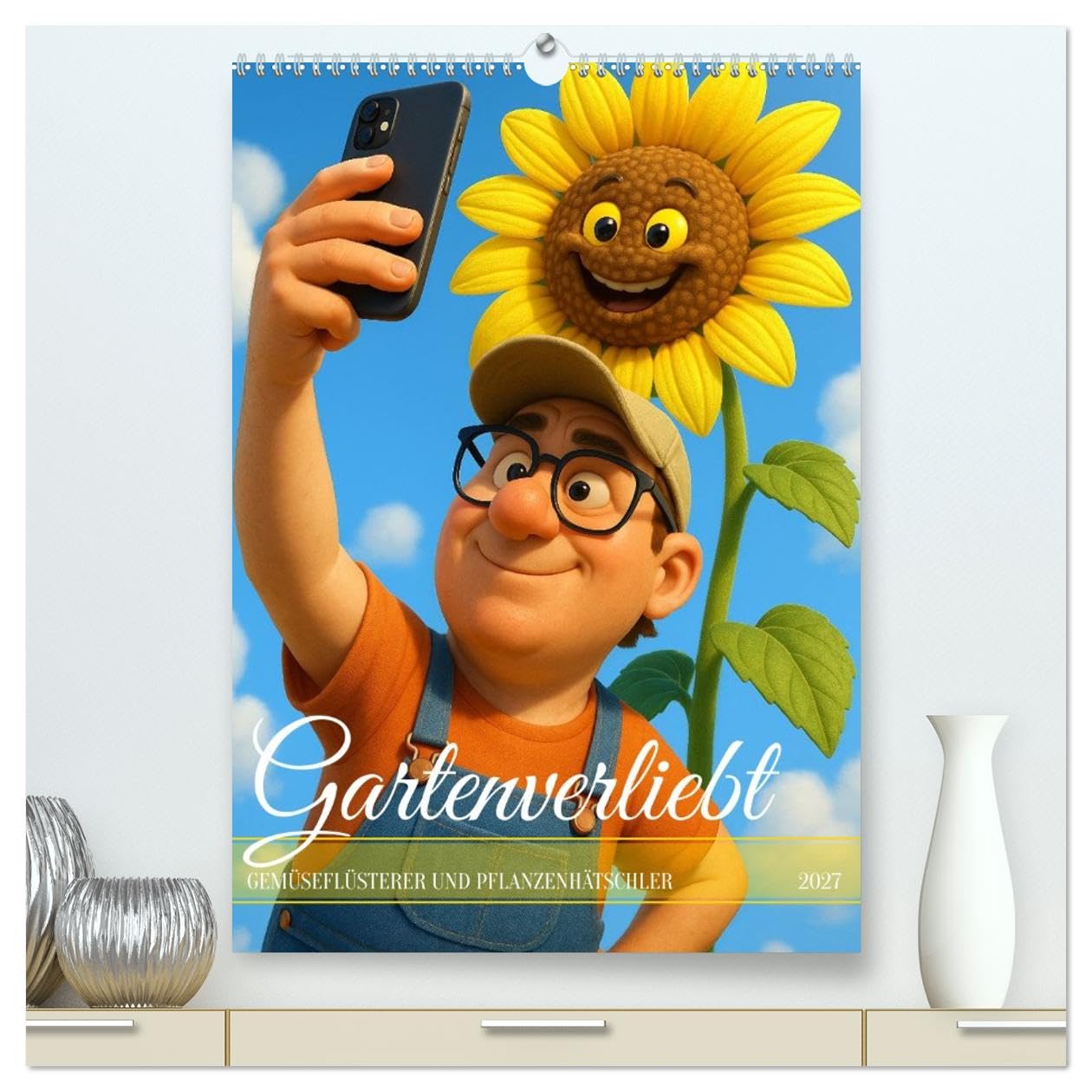 CALVENDO - Gartenverliebt (hochwertiger Premium Wandkalender 2027 DIN A2 hoch), Kunstdruck in Hochglanz: Unkraut vergeht nicht – Gartengeschichten mit Herz und Humor