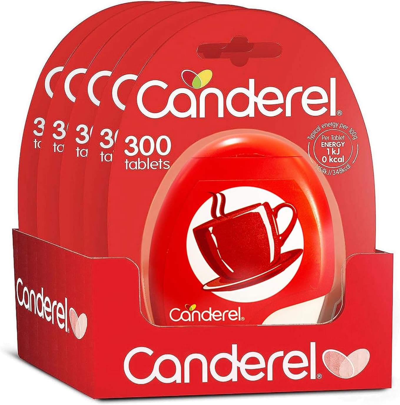 Sweetener 300 Tablets - Zero Calorie and Diabetic Friendly Sugar Alternative - Pack of 5 (1500 tabs)