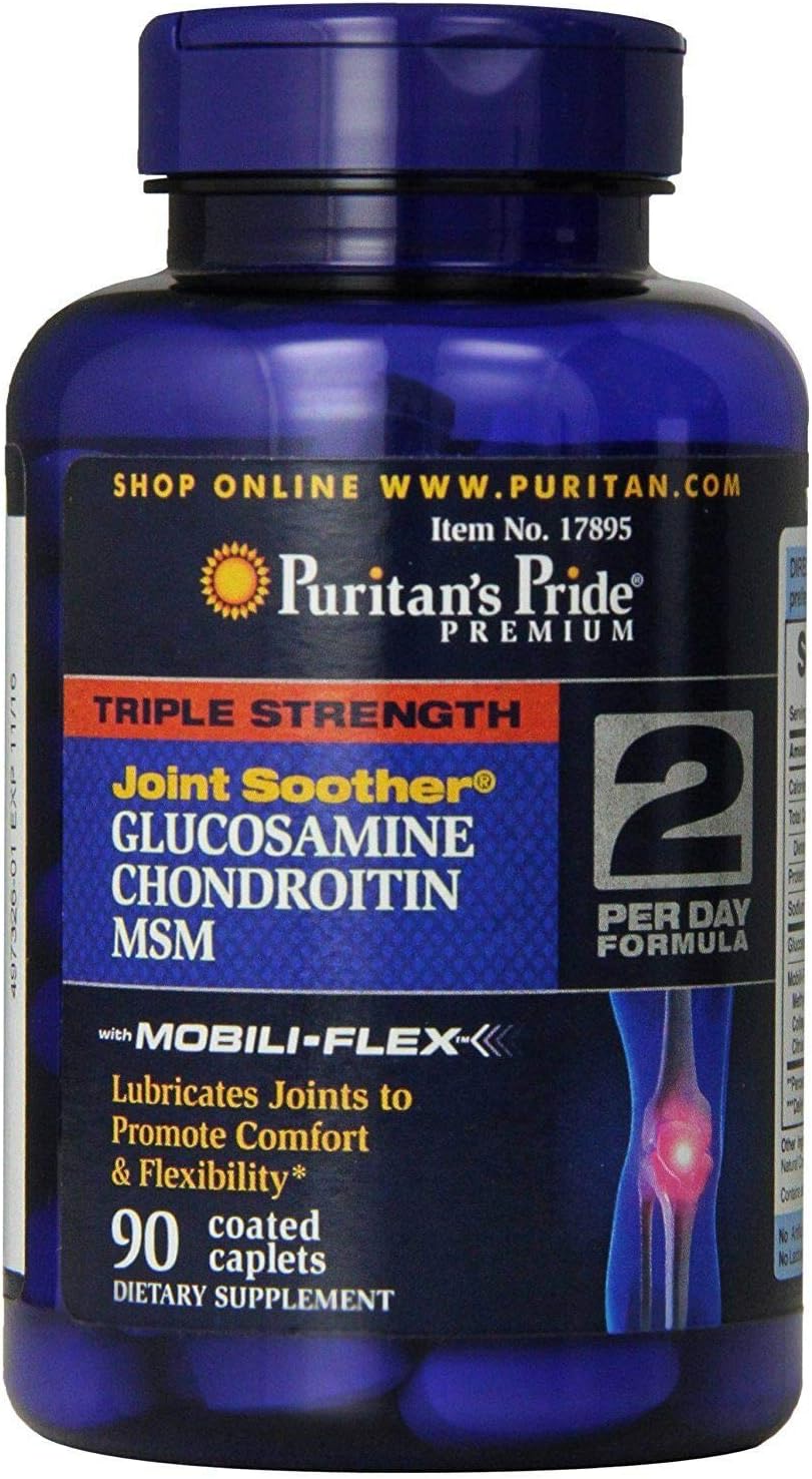 Puritan's Pride Glucosamina condroitina y MSM de triple fuerza 90