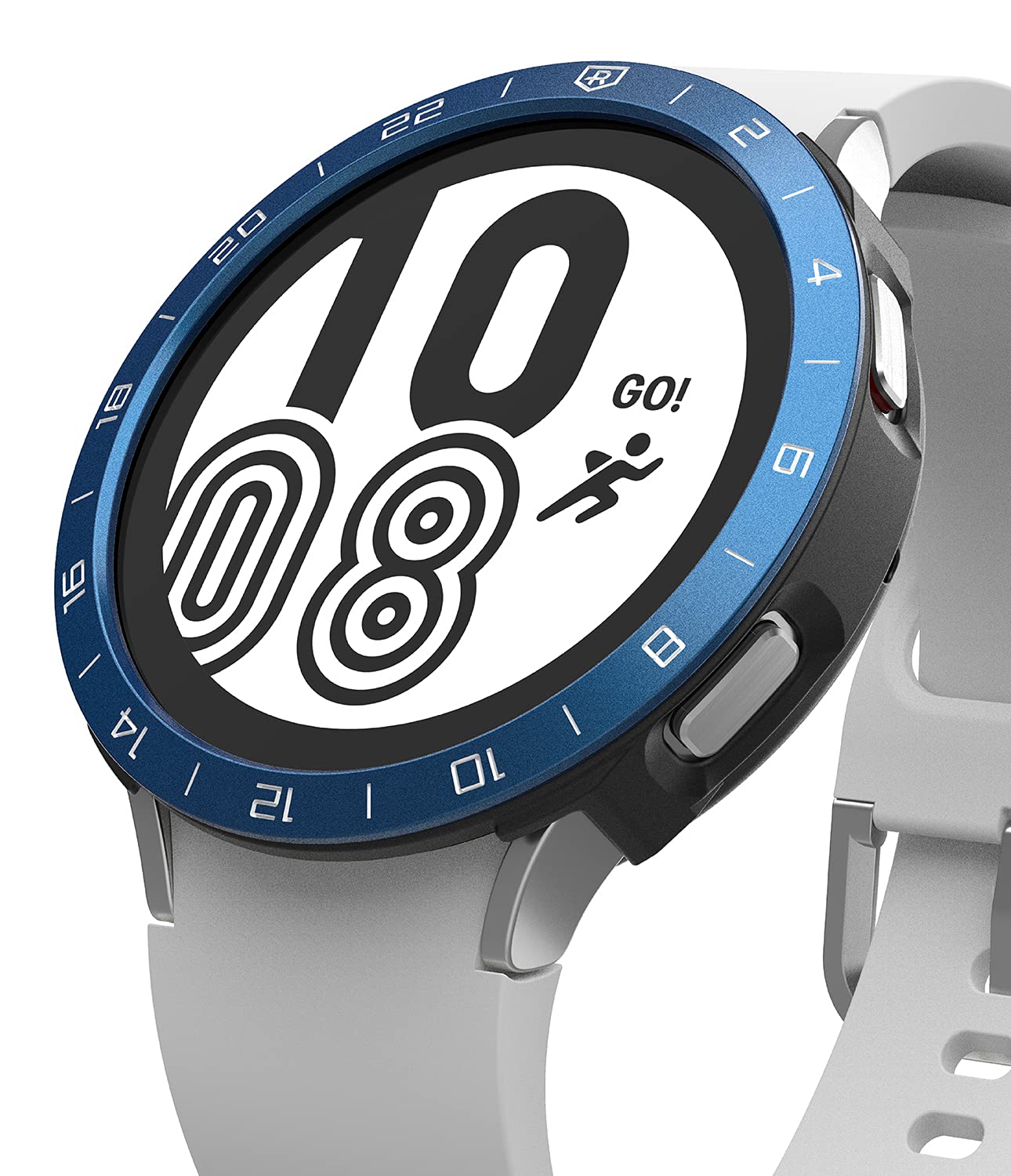 Ringke [Air Sports + Bezel Styling] Compatible with Samsung Galaxy Watch 4 44mm, Flexible Shockproof TPU Case with Adhesive Aluminum Frame Ring Cover - Black / 12 (B09C2H4DXF) Amazon Price History, Amazon Price Tracker