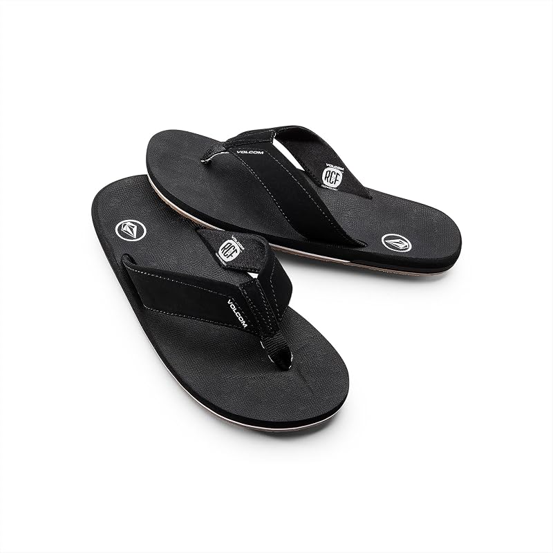 Sandalias Victor para hombre – Chanclas Water-Friendly con plantilla Comfort Foam, negro, 15