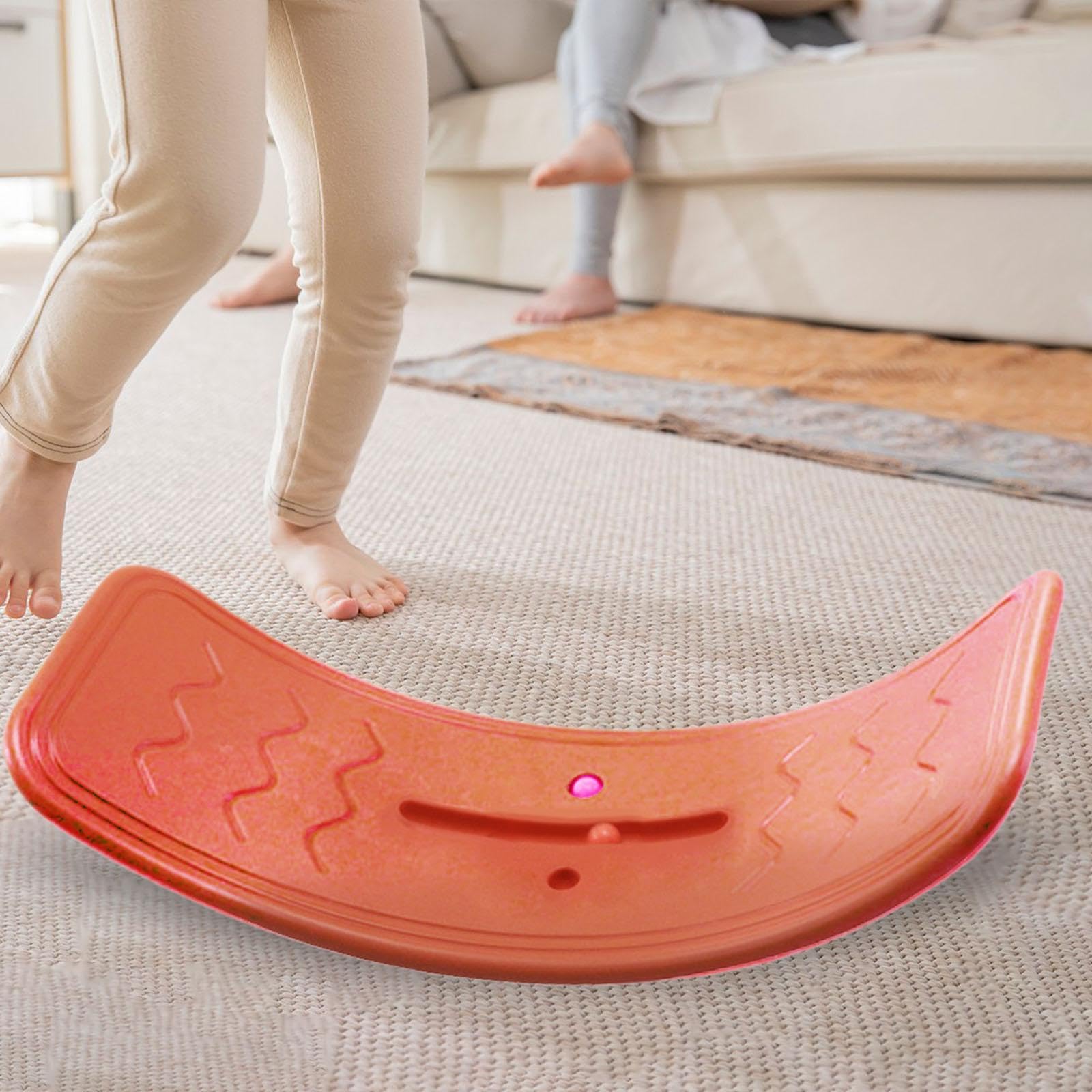 Balance Board für Kinder, Wackelbrett, Gebogen, 90 cm Lang, Koordinationstraining, Tragbares Balance Trainingsgerät