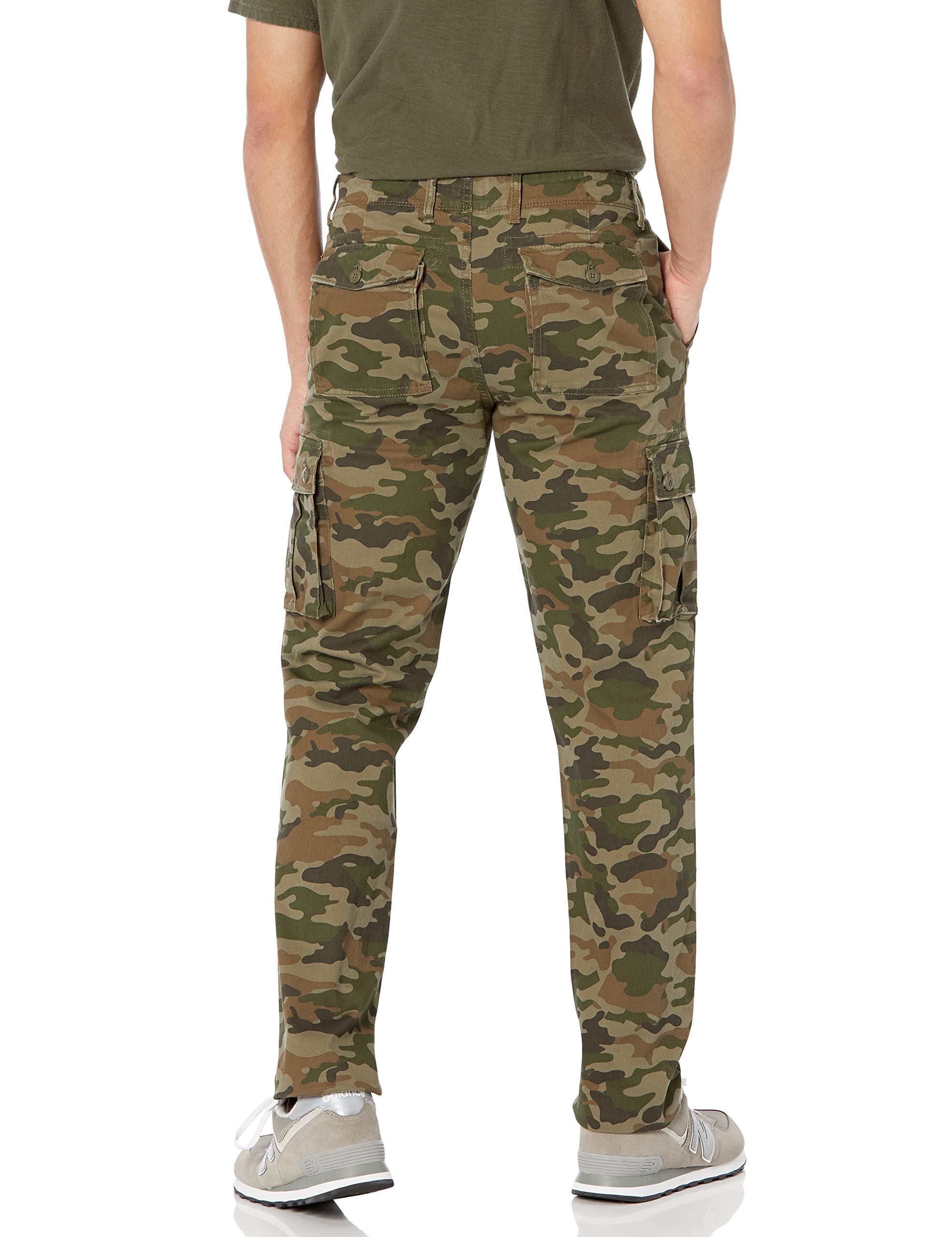Amazon Essentials Uomo Pantaloni Cargo Elasticizzati e Aderenti (Disponibili nelle Taglie Big & Tall)