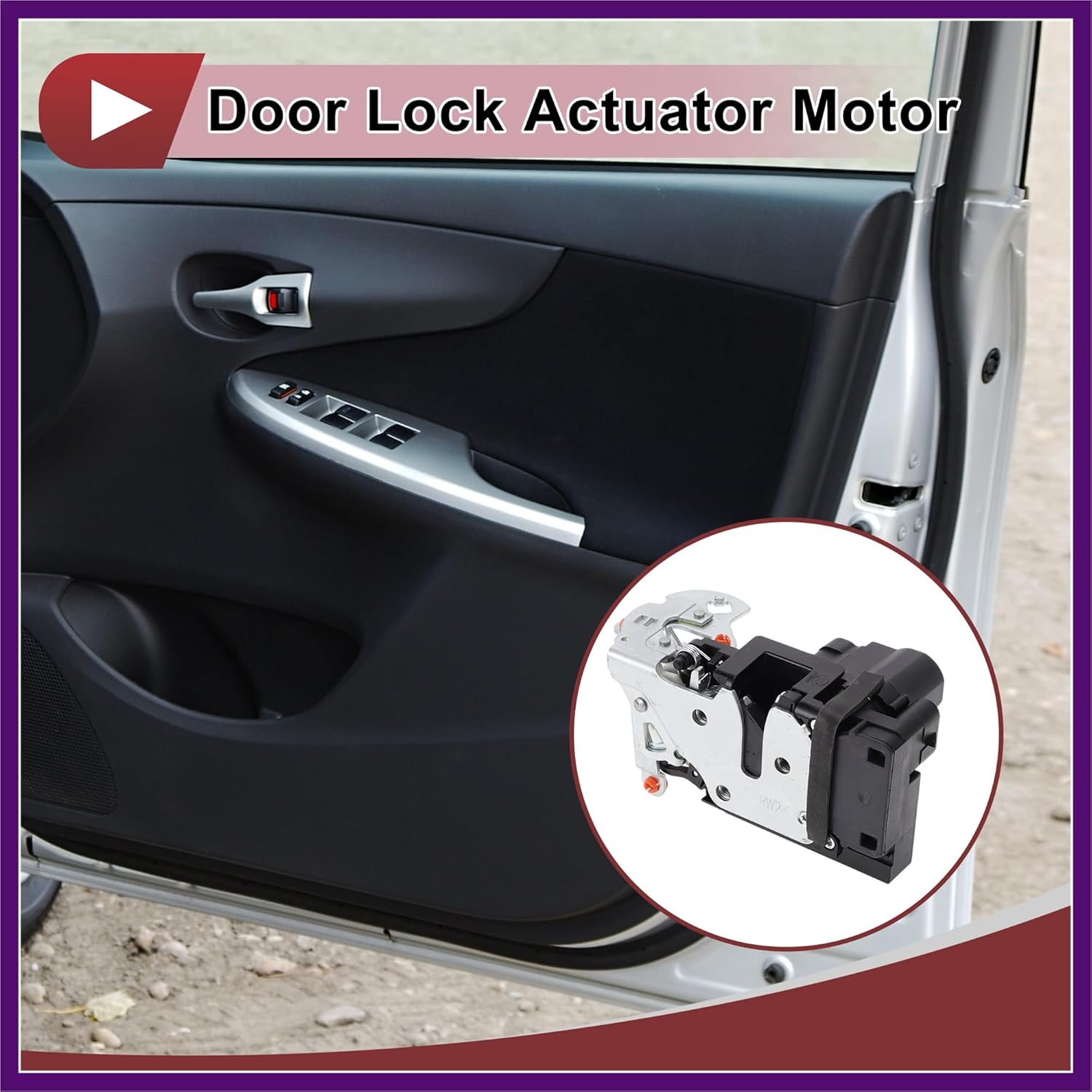 Power Door Lock Actuator Motor for Chevrolet Trailblazer 2002-2009 for GMC Envoy 2002-2009 Front Right Passenger Side Door Latch Actuator Assembly No.15110508 Premium Fit Design